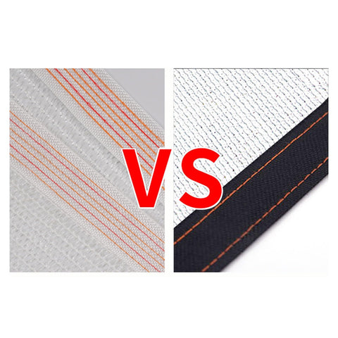 Comparison of stitching on All-Weather Rectangle Sun Shade Sail For Outdoor Porch And Patio, UV Block And Rain Resistant Canopy Cover