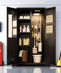 Beefy Steel Garage Storage Cabinet With Adjustable Shelves And A Drawer For Tools And Vacuum Storage Built For Tough Jobs