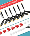 Six Spare 3 Blade RC Plane Propellers With Savers And Adapters For P40 Fighter 761-13 Remote Control Aircraft Includes Carbon Fiber Nose Cone