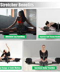 180 Degree Leg Stretching Machine With Steel Frame For Deep Splits And Yoga Training showing benefits