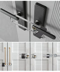 Beefy U Shaped Portable French Door Lock For Double Doors With Handles And Knobs All Metal Security Lock Fits One And A Half Inch Gap