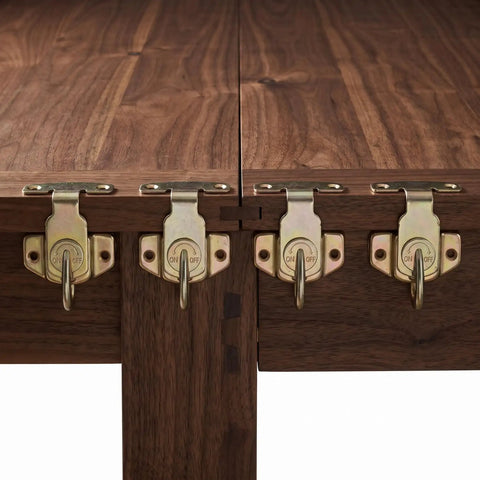 Built Tough Table Leaf Latches Rock Solid Extension Connectors Zero Fuss Assembly Galvanized Steel Satin Finish Hardware For Dining Tables Desks And Drawers 4 Pack Set on wooden table edges