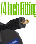 Close-up of 12 Inch Pressure Washer Surface Cleaner Attachment for up to 2500 PSI with 1/4 inch quick connect fitting.