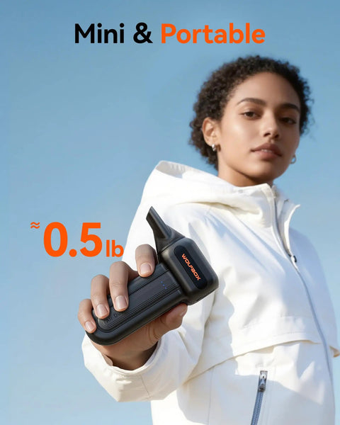 Person holding High Power Cordless Air Duster With 110000 RPM Brushless Motor Three Speed Settings Fast Charging USB C Rechargeable
