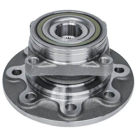 Front Wheel Hub Bearing Assembly Pair For 1994 To 1999 Dodge Ram 2500 4X4 Dana 60 Axle 8 Lug 4 Bolt Square Flange Non ABS Replacement Hubs