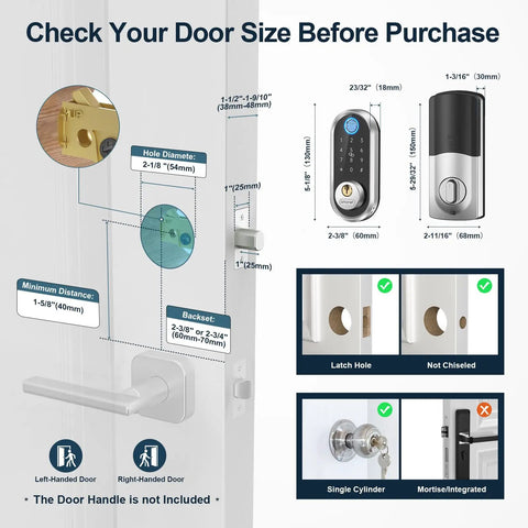 Slick Keyless Smart Deadbolt With Lightning Fast Fingerprint Reader And Digital Keypad For Heavy Duty Home Security Plus Remote App Access That Delivers Pure Convenience And Absolute Zero Sweat Daily