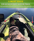 7 Inch Kayak Track System For Fishing Gear Mounts And Accessories, Universal Kayak Rail Track For Rod Holders, Cup Holders, Fish Finder Mounts, Paddle Holders, Pack Of 2 on kayak deck