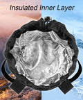 Insulated Bike Water Bottle Holder Bag With Phone Storage For Kids And Adults No Tool Needed Mount Inner Layer Close-up