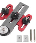 Featherboard For Table Saws And Jigs With Narrow Rip Guide Anti Kickback Bearing Reversible For Left Or Right Use, shown set up