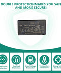 Heavy Hitter 10W AC DC Switching Power Supply Module 12V PCB Mount Universal AC Input, showing specifications and safety features.