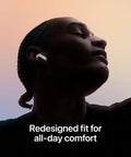 Premium Wireless Earbuds With A Truly Slick Contoured Shape And Dope Personalized Spatial Audio That Makes Every Track Sound Straight Fire for all-day comfort.