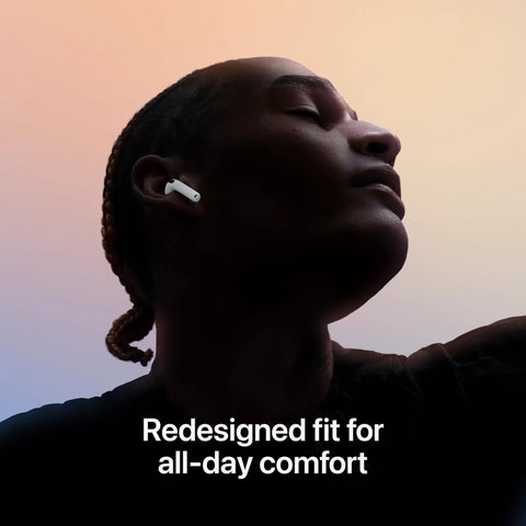 Premium Wireless Earbuds With A Truly Slick Contoured Shape And Dope Personalized Spatial Audio That Makes Every Track Sound Straight Fire for all-day comfort.