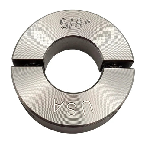 Badass Two Piece Shaft Collars With 0.625 Inch Bore Made From Heavy Duty 303 Stainless Steel Clamping Style 4 Pack Built Tough For Tight Grip And No Sweat Setup Ready To Roll Everywhere