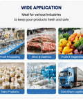 Heavy Duty Industrial Walk In Freezer Cold Room With Energy Efficient Blast Cooling System built for food processing applications.