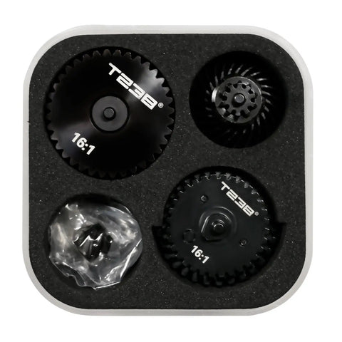 Airsoft Spiral Gear Set For AEG V2 V3 Gearbox Upgrade 16 To 1 CNC 40Cr Steel Construction Quiet Spiral Bevel And Pinion Gears