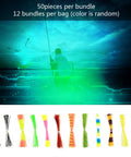 Top Shelf Flexible Silicone Lure Skirts Six Hundred Strand Bulk Pack For Jig Tying And Spinnerbait Assembly, 50 strands per bundle.