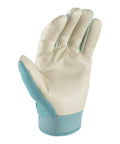 Women's Hybrid Work And Garden Gloves With Water-Resistant HydraHyde Leather Medium Size Built For Tough Jobs Durable Leather Palm Reinforced Fingertips Adjustable Comfort Closure Wrist For Strong Grip And All-Weather Hand Protection, palm side