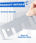 Stainless Steel 16 Gauge Door Hinge Shims 4-1/2 In By 1-5/8 In Hinge Spacer with Coated Finish