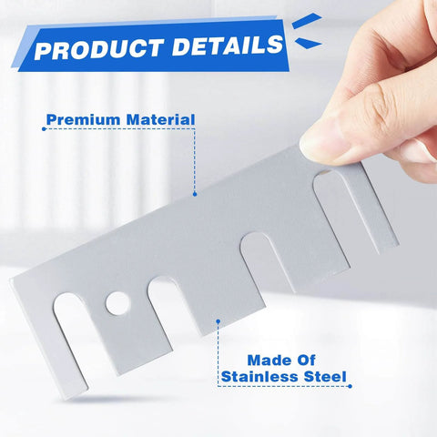 Stainless Steel 16 Gauge Door Hinge Shims 4-1/2 In By 1-5/8 In Hinge Spacer with Coated Finish