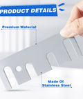 Ferraycle door hinge shims, 16-gauge stainless steel with coated finish, 4-1/2 x 1-5/8 in door hole filler plate