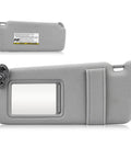 Left Driver Side Sun Visor Replacement For Camry Without Sunroof 2007 2008 2009 2010 2011 Gray Durable Sun Visor