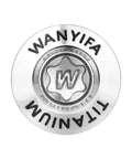 Top view of a titanium Torx bolt head with Wanyifa branding, part of the Titanium Bolts M5 M6x10 12 15 20 25 30 35mm Torx Dished Screws.
