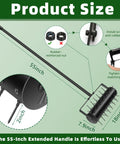 Diagram of Manual 18 Inch Lawn Aerator Tool With 55 Inch Stainless Steel Handle Rolling Lawn Aerator For Garden And Patio