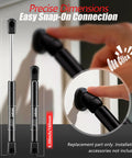 10 Inch 35 Lb Gas Struts for Truck Tool Box Lids and RV Doors shown with snap-on connection feature