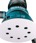 Multi Grit 30 Piece Five Inch Random Orbit Sanding Disc Set with Eight Hole Hook and Loop on a power sander