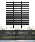 Customizable Outdoor Privacy Fence Screen Panels For Air Conditioners, Trash Cans, And Pool Equipment Enclosures, No Dig Backyard Fencing