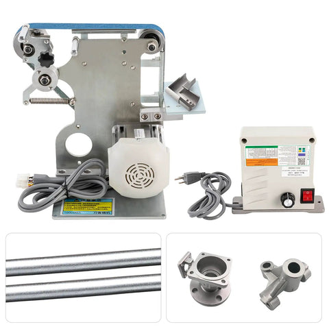 Heavy Duty 550W Brushless Belt Sander Built Tough As Nails For Metal And Wood Work 1X30 Inch 6000RPM Horizontal Polishing Machine with parts.