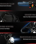 Powerful 2000W Electric Go Kart For Adults And Kids With 25 MPH Top Speed For A Thrill Ride showing controls, seat, shifter