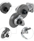 Heavy Duty Drill Nibbler Attachment For Electric Drills Sheet Metal Cutter Tool Adapter showing durable gear design and compatibility
