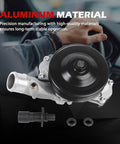 Badass Engine Water Pump With Seal Gasket Fits Range Rover Sport Discovery F Pace Jaguar Xf Xfr Xjr Lr4 3.0L 5.0L V8 2010 Through 2019 showing aluminum material for stable operation.