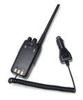 Car Powered Battery Eliminator For DMR Handheld Radios Keeps You Rolling With 12V Vehicle Power Battery Replacement shown with radio