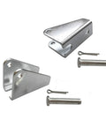 Metal mounting brackets and pins for 12V DC Linear Actuator 30 Inch Stroke With Mounting Brackets, 44 Lb Push Force, square tube design