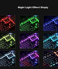 Top Tier Gaming Keyboard And Mouse Combo With Rgb Backlit Mechanical Feel Keys showcasing various RGB lighting effects.