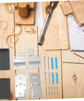 Heavy Duty Corner Brackets For Cabinets And Cupboards Wall Mounting Hardware Set includes steel brackets, screws, and anchors.