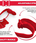 Adjustable strap and buckle detail of First Aid Fanny Pack With Whistle, Water Resistant Hip Pack With Three Zippered Compartments For Beach And Pool.