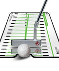 Dual Sided Golf Putting Mirror And Alignment Tool For Indoor And Outdoor Practice That Refines Posture Eye Line And Putter Path