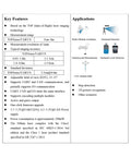 Key features and applications of F2 Mini Dope LiDAR Sensor For Drones And Robots displayed in text format.