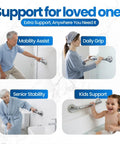 No Tool Suction Cup Grab Bar For Bathtubs And Showers Portable Chrome 16 Inch Bath Safety Handle used by seniors and children