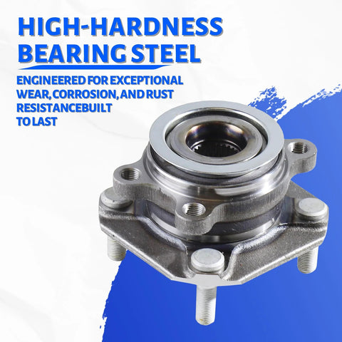 Front Wheel Bearing Hub Assembly 4 Lug For Nissan Sentra 2007 2012 Front Axle 2.0L Only Part 513297 with high hardness steel