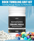 2.5 Lb Ceramic Media For Rock Tumbling Non Abrasive Filler Size Three Sixteenth By Three Eighth Inch Reusable Rock Protecting Cushion