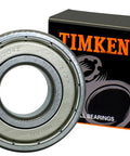 2 Pack 6204-2Z Deep Groove Ball Bearings With Double Metal Seal 20x47x14mm Pre Lubricated Chrome Steel Durable Quiet Performance