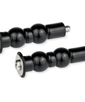 Heavy Duty Top Mount Toilet Seat Hardware Replacement Bolts Featuring An Expanding Rubber Gasket And Slick Nickel Washers For A Quick No Fuss Bathroom Upgrade On Nearly All Soft Close Models Pack Of Two - black rubber with stainless steel ends.