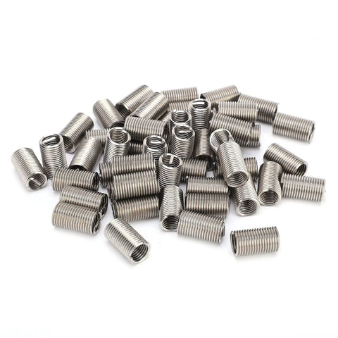 50 Piece Wire Thread Insert Sleeve Kit For M10 X 1.5 Screws Stainless Steel 304 Coiled Inserts Protective Nut And Repair Kit To Beef Up Threads