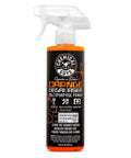 Front view of Chemical Guys Signature Series Orange Degreaser Spray Bottle, 16 oz, for engines, tires, and tools cleaning.