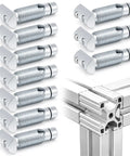 Heavy Duty T Slot Connectors For Aluminum Extrusion 40 mm Framing Hardware for 90 degree setups.
