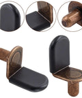 Hella Sturdy 30 Pack Cabinet Shelf Support Pegs Antique Bronze Heavy Duty Furniture Rest Pins showing adjustable pegs in two angles.